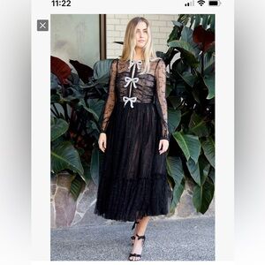 Saloni Camille Tulle Dress